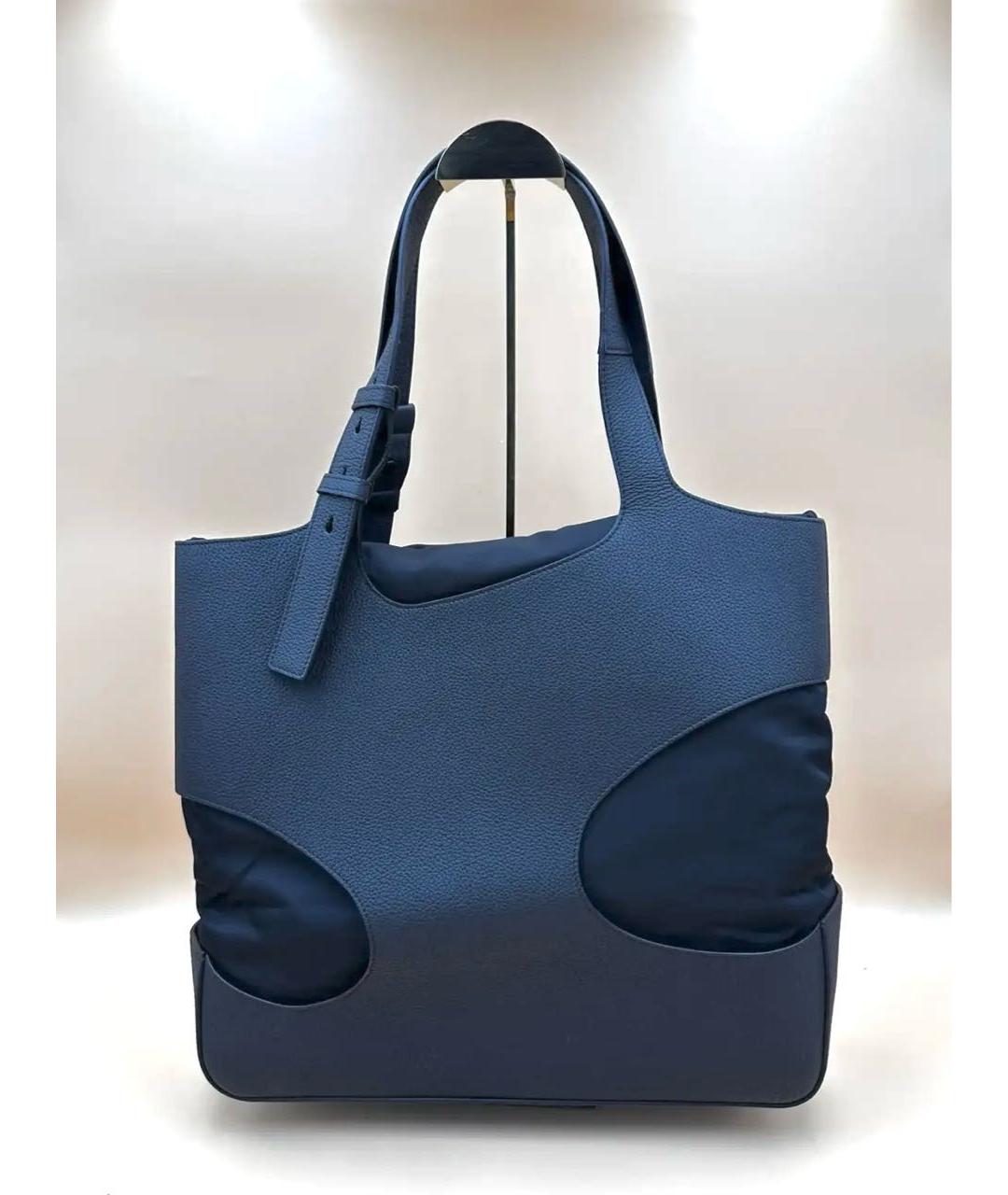 FERRAGAMO Черная кожаная сумка тоут, фото 7