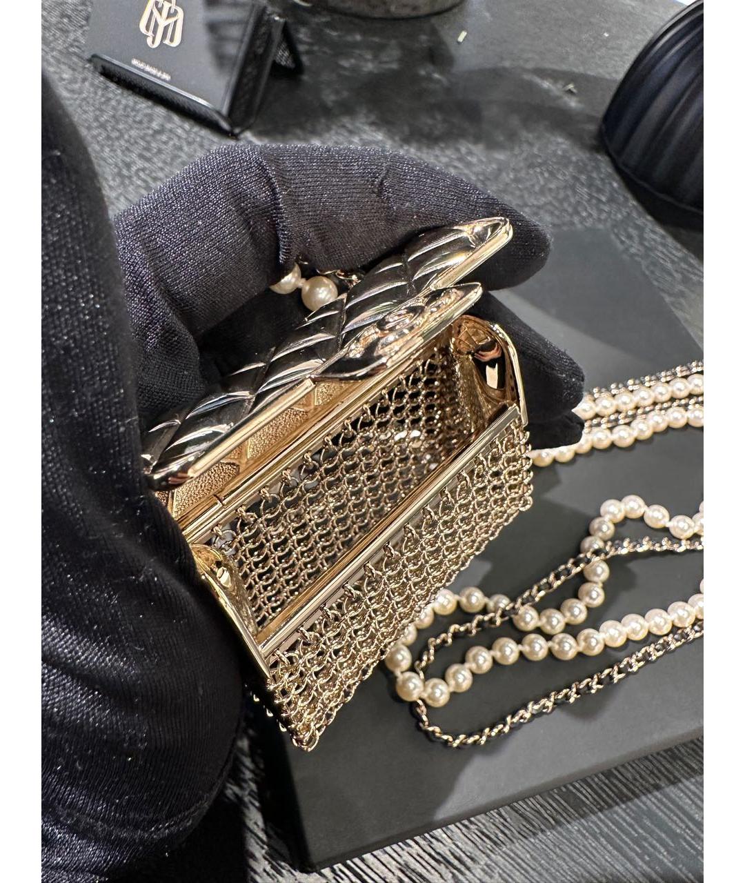 CHANEL Серебряная сумка через плечо, фото 6