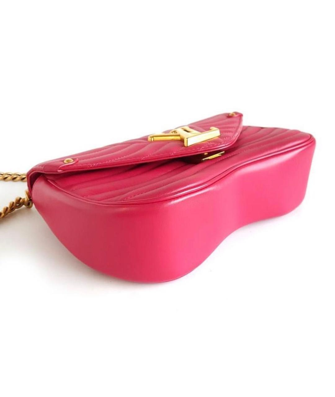LOUIS VUITTON Розовая кожаная сумка через плечо, фото 3