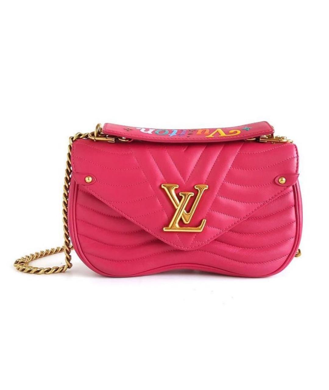 LOUIS VUITTON Розовая кожаная сумка через плечо, фото 9