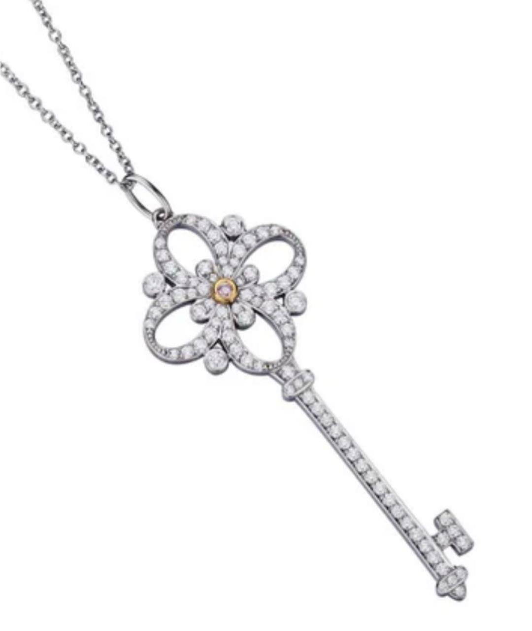 TIFFANY&CO Серебрянный платиновый кулон, фото 2