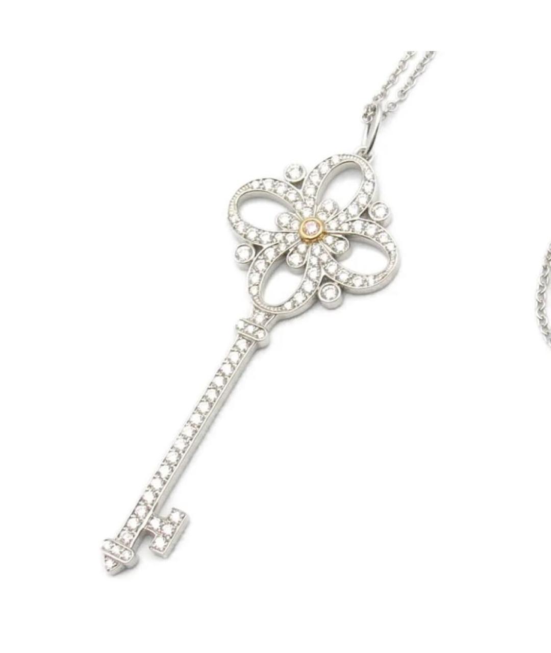 TIFFANY&CO Серебрянный платиновый кулон, фото 4