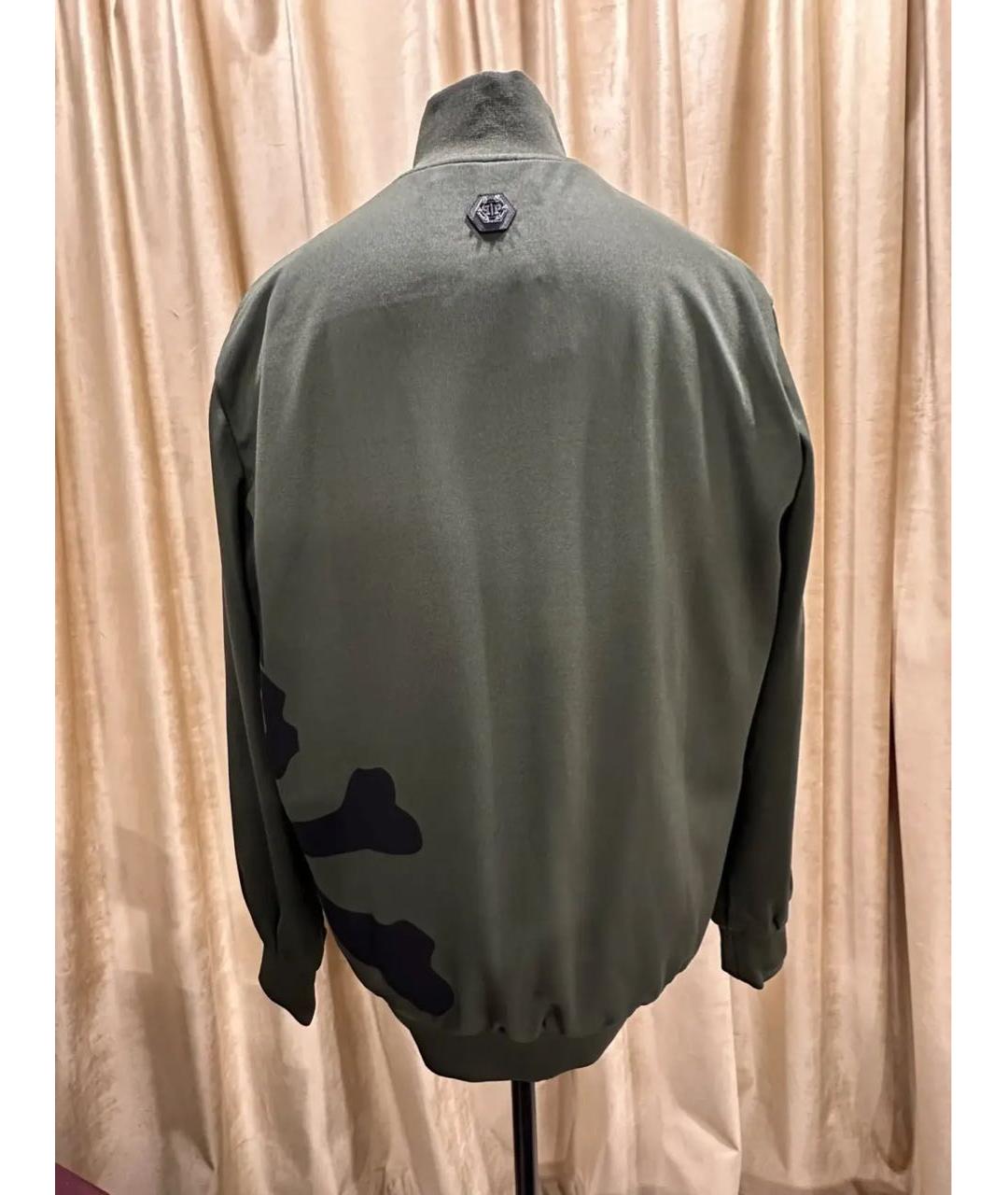 PHILIPP PLEIN Хаки полиэстеровый спортивный костюм, фото 4