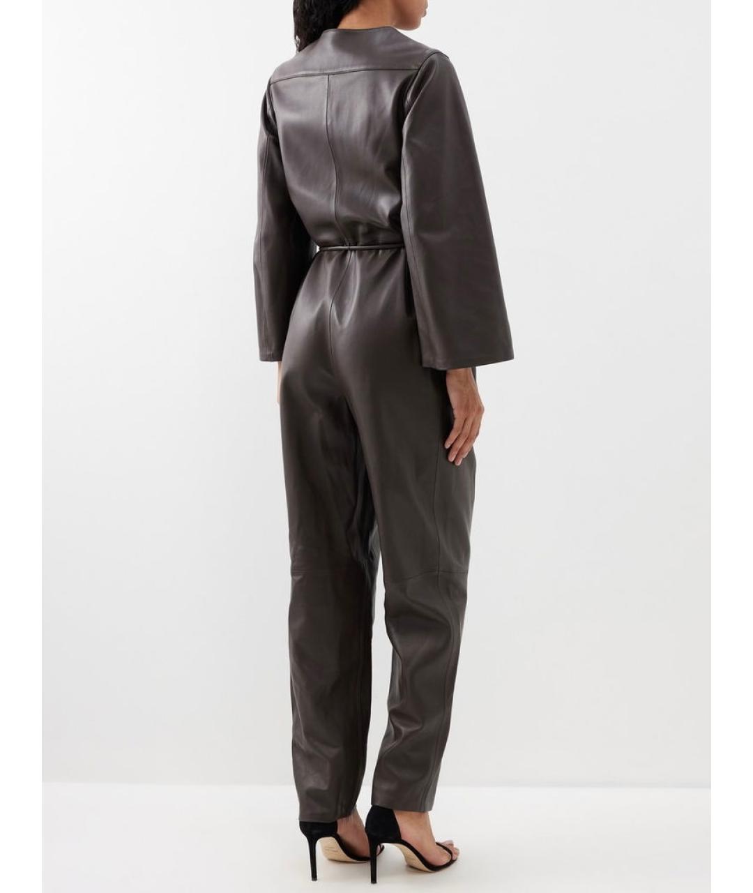 ZIMMERMANN Коричневый кожаный комбинезон, фото 7