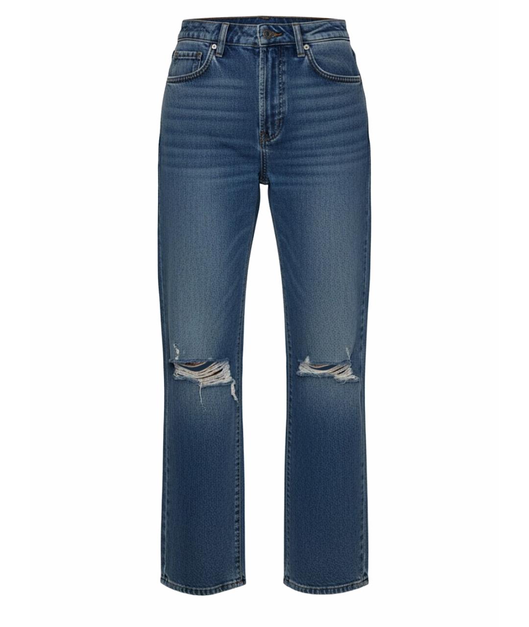 HUGO Синие хлопковые прямые джинсы, фото 1