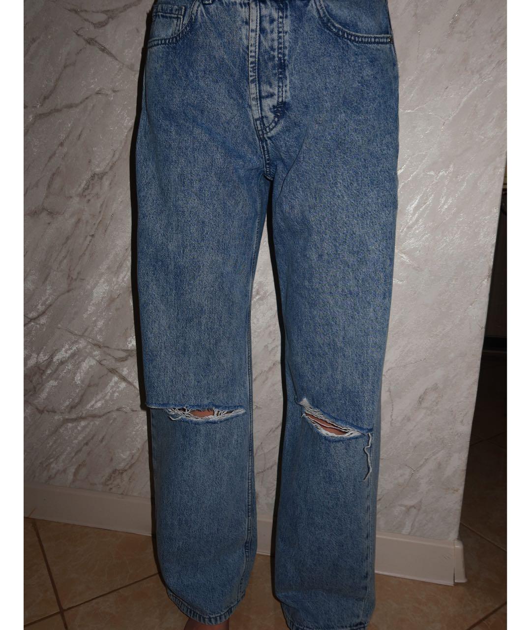 HUGO Синие хлопковые прямые джинсы, фото 6