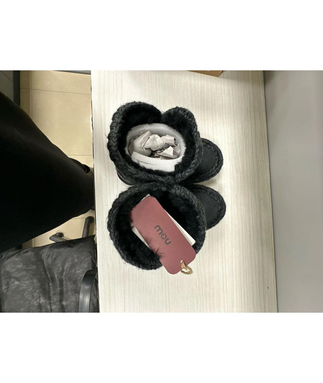 MOU Черные кожаные ботинки, фото 3