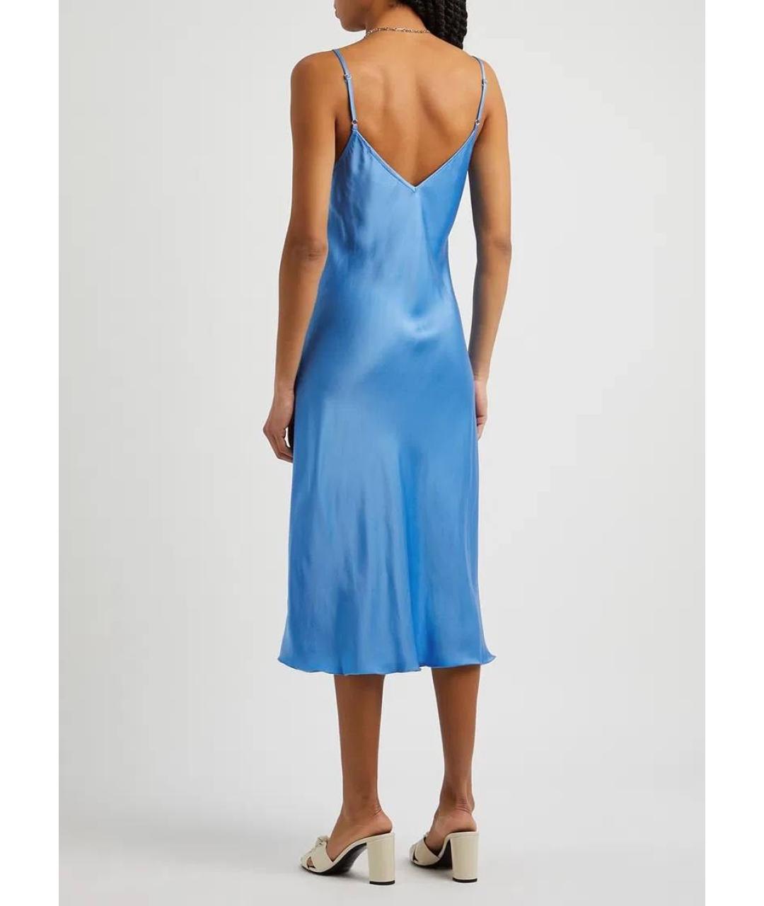 ROTATE Голубое вискозное повседневное платье, фото 6