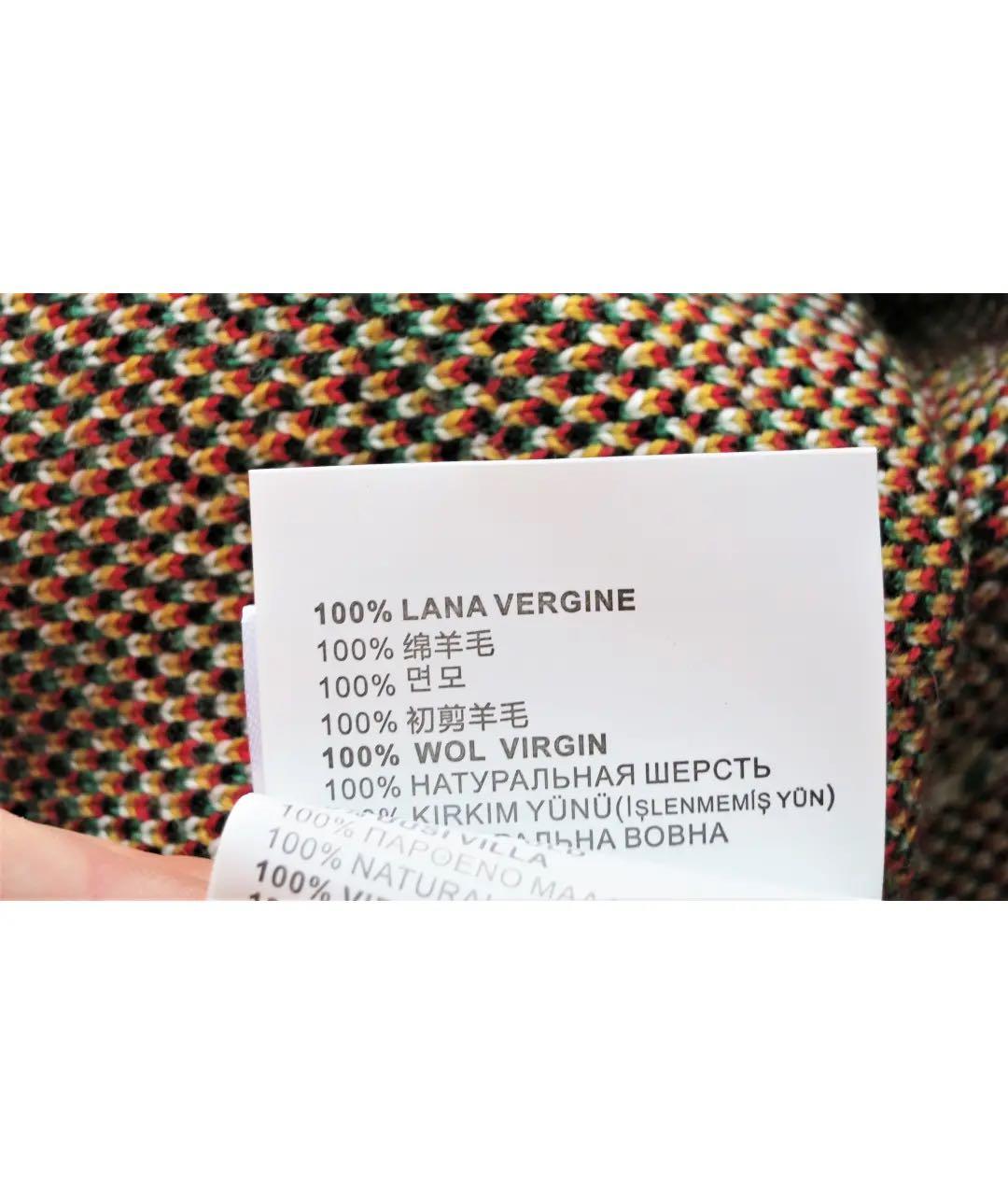 MIU MIU Зеленая шерстяная юбка мини, фото 4