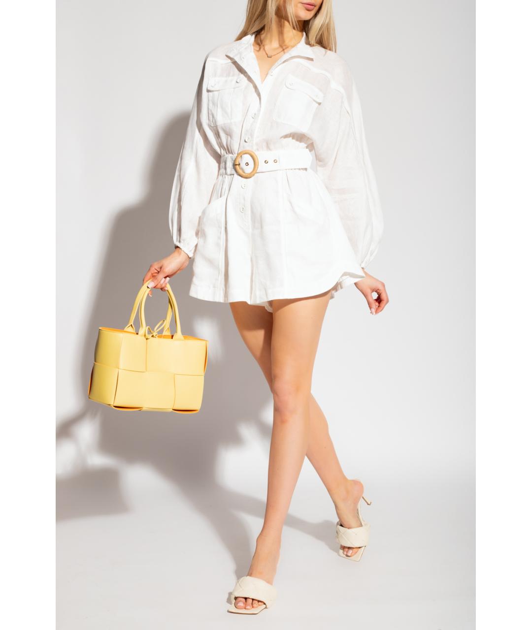 ZIMMERMANN Белый льняной комбинезон, фото 6