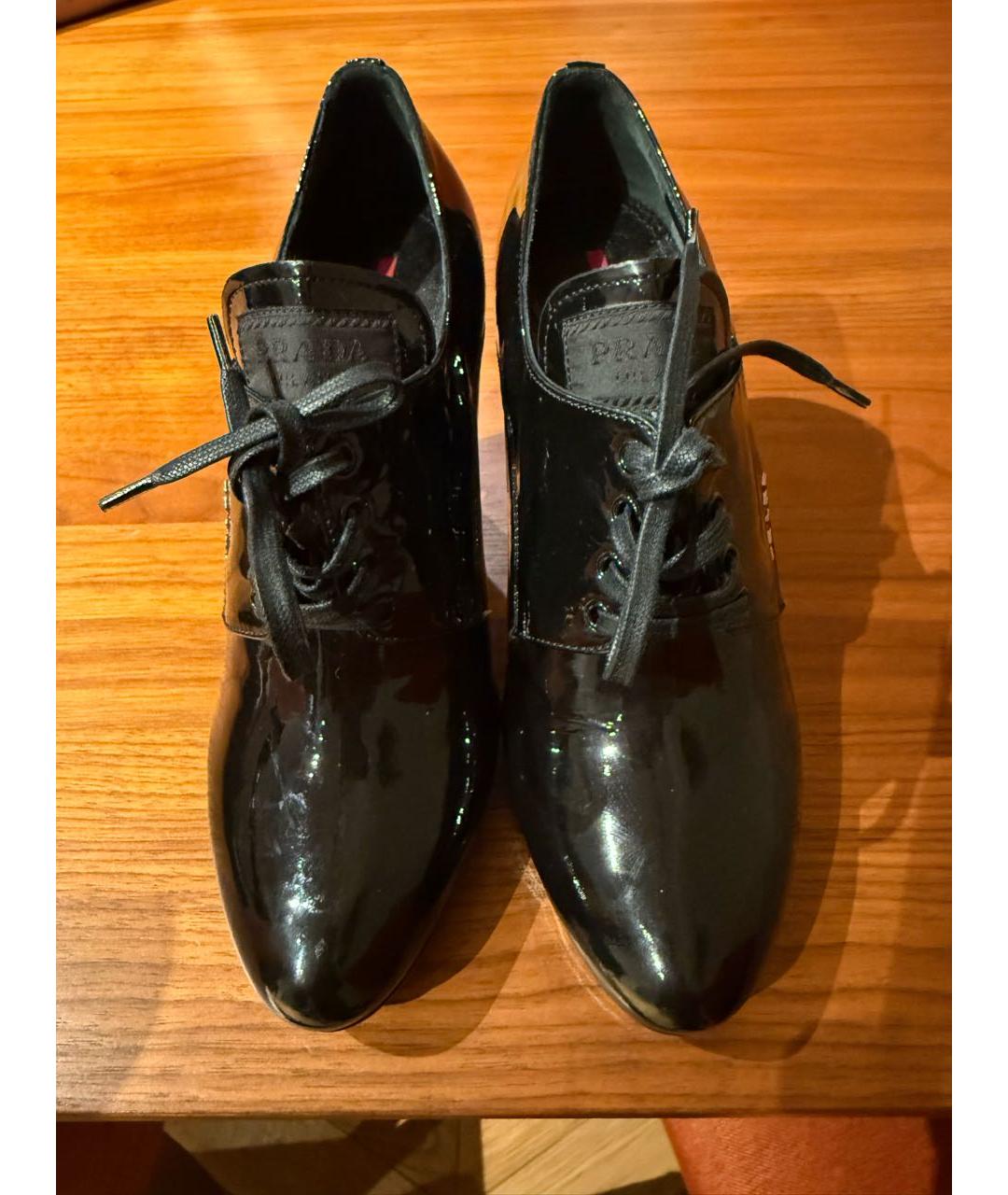 PRADA Черные ботильоны из лакированной кожи, фото 2