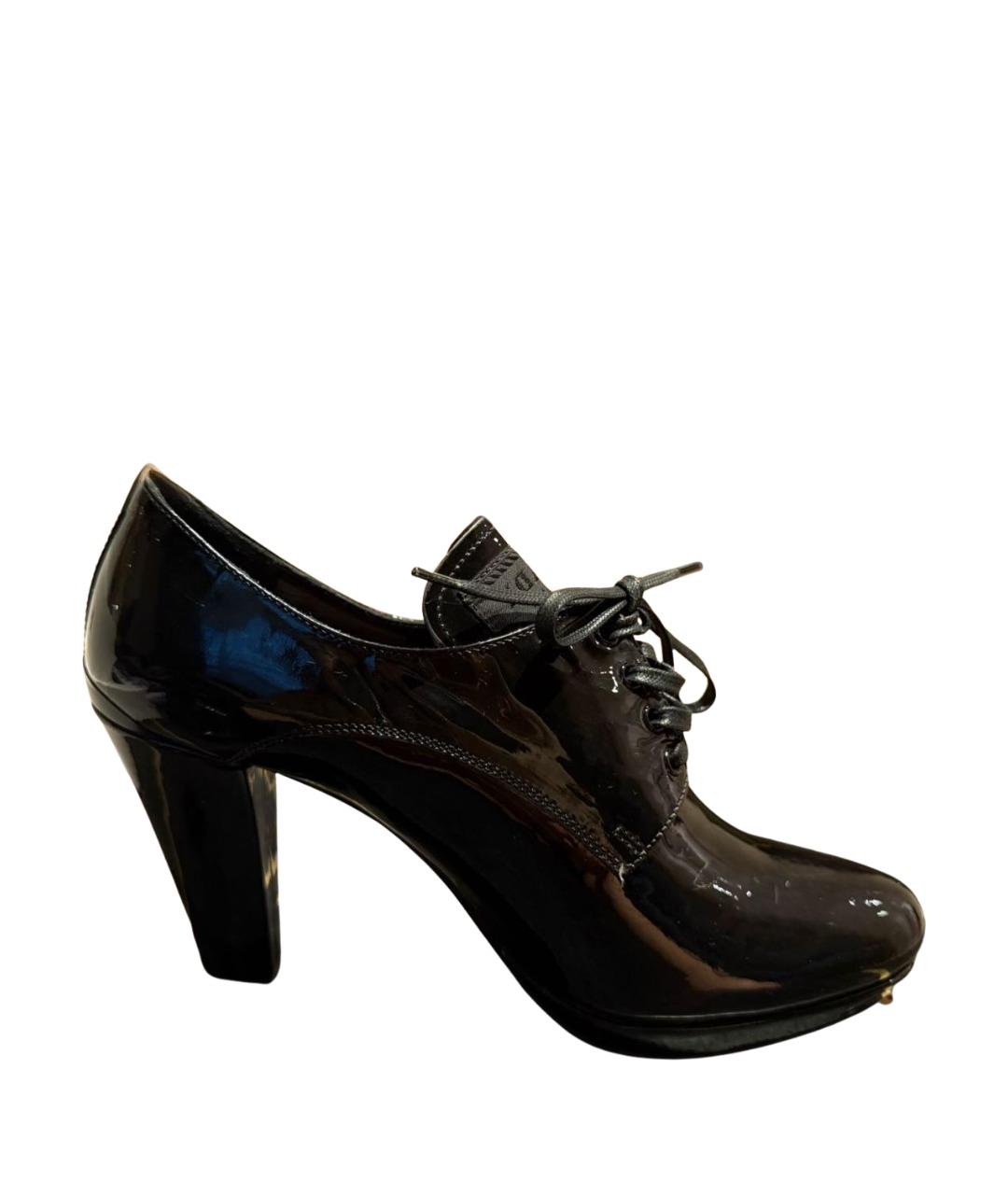 PRADA Черные ботильоны из лакированной кожи, фото 1