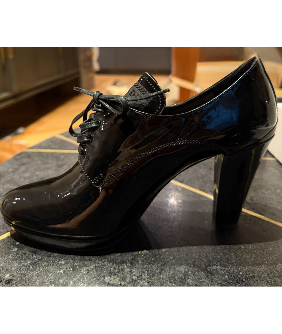 PRADA Черные ботильоны из лакированной кожи, фото 8