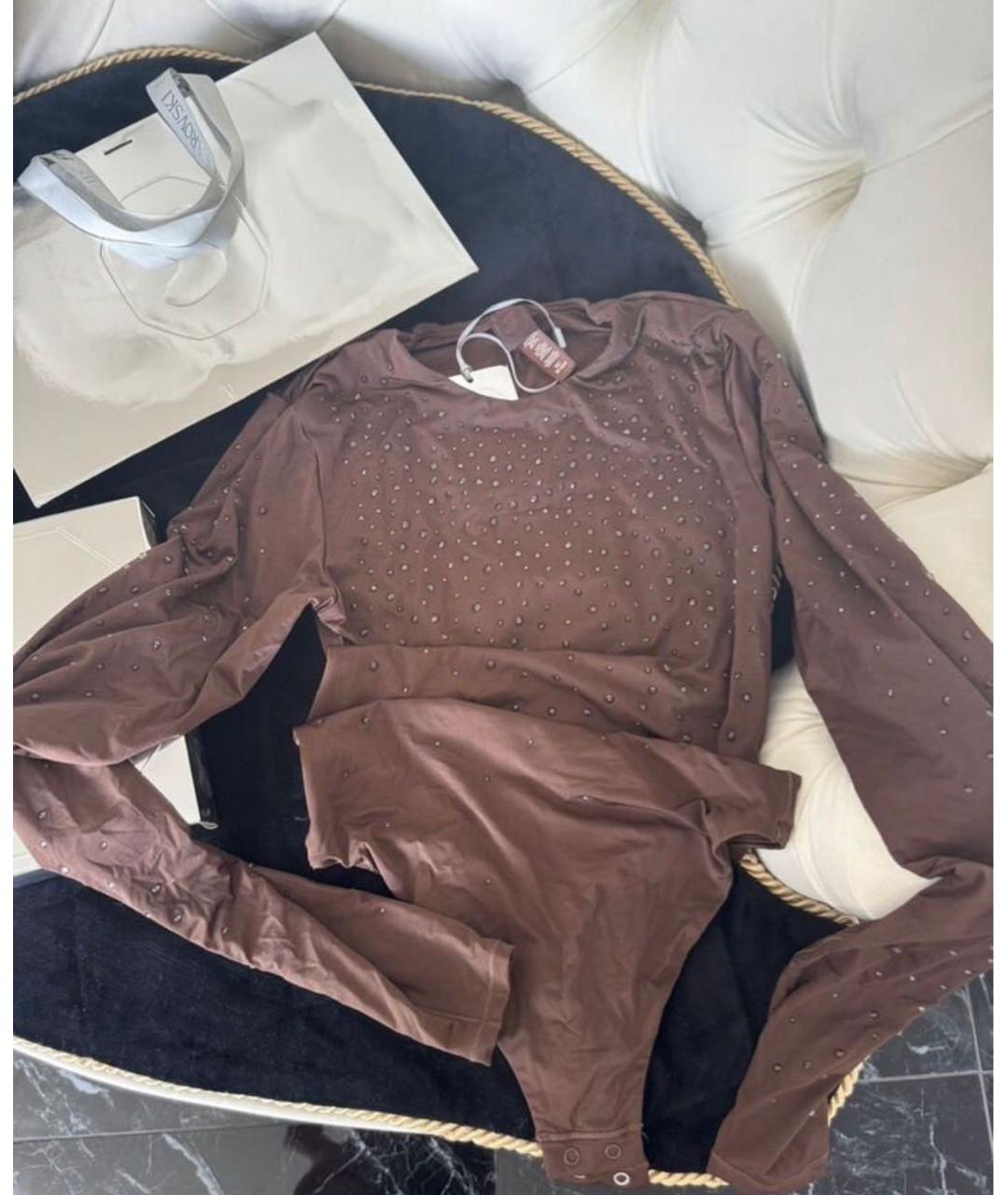 SKIMS Коричневое боди, фото 4