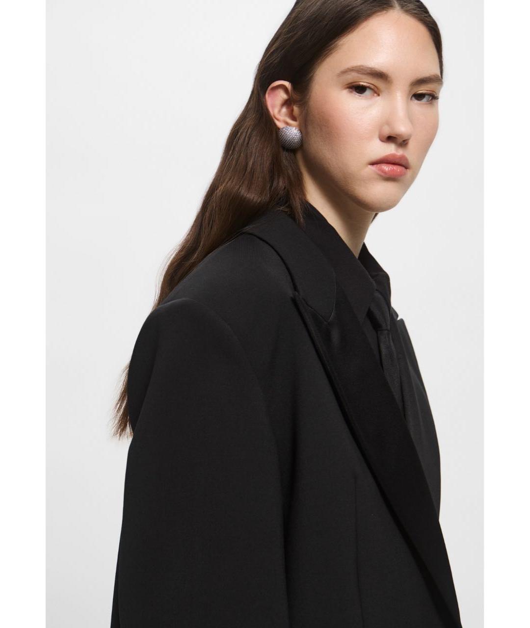 WEEKEND MAX MARA Черный шерстяной жакет/пиджак, фото 6