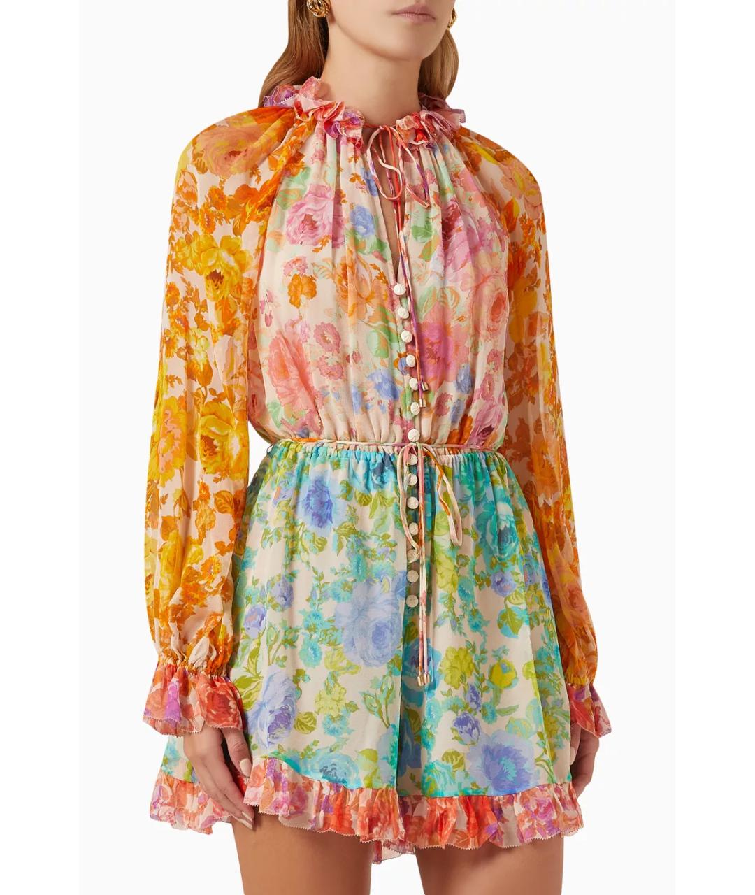 ZIMMERMANN Мульти шелковый комбинезон, фото 3