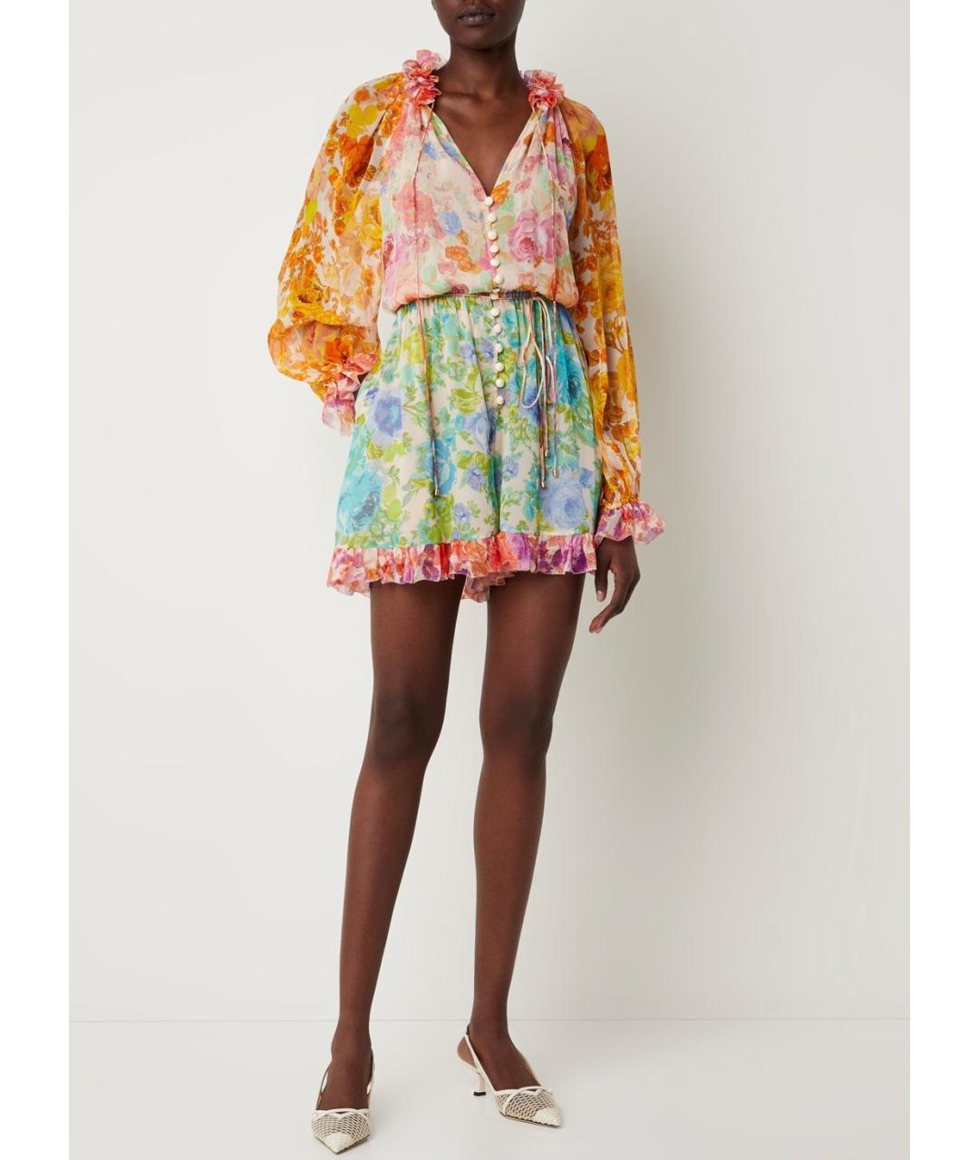 ZIMMERMANN Мульти шелковый комбинезон, фото 7