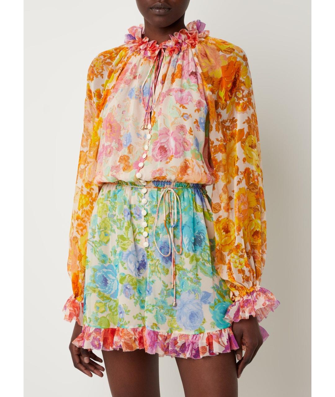 ZIMMERMANN Мульти шелковый комбинезон, фото 5