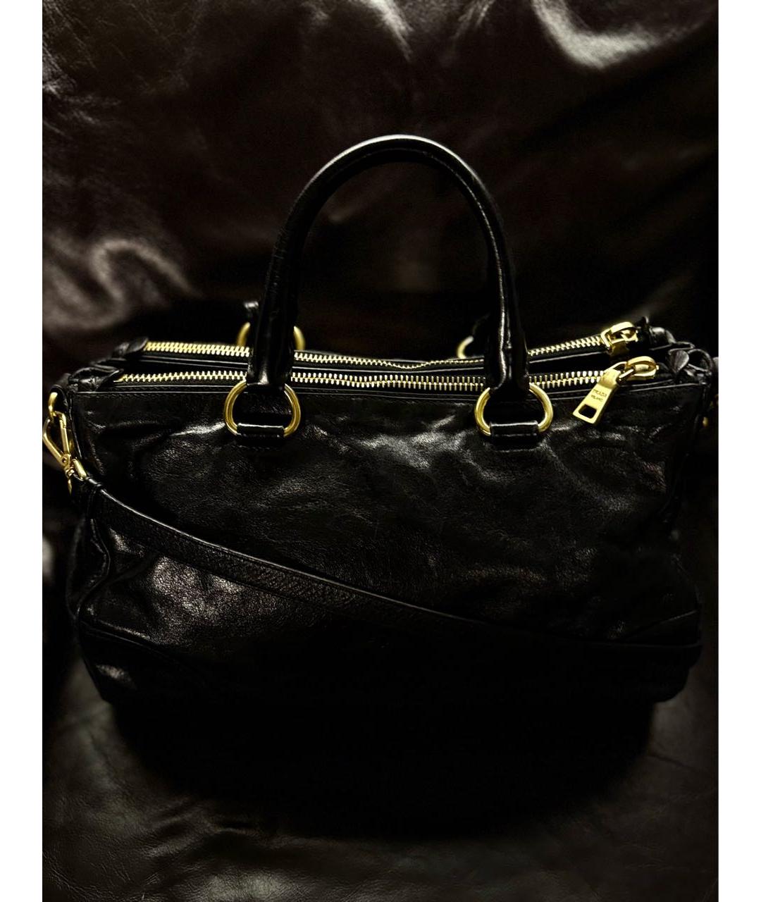 PRADA Черная кожаная сумка через плечо, фото 3