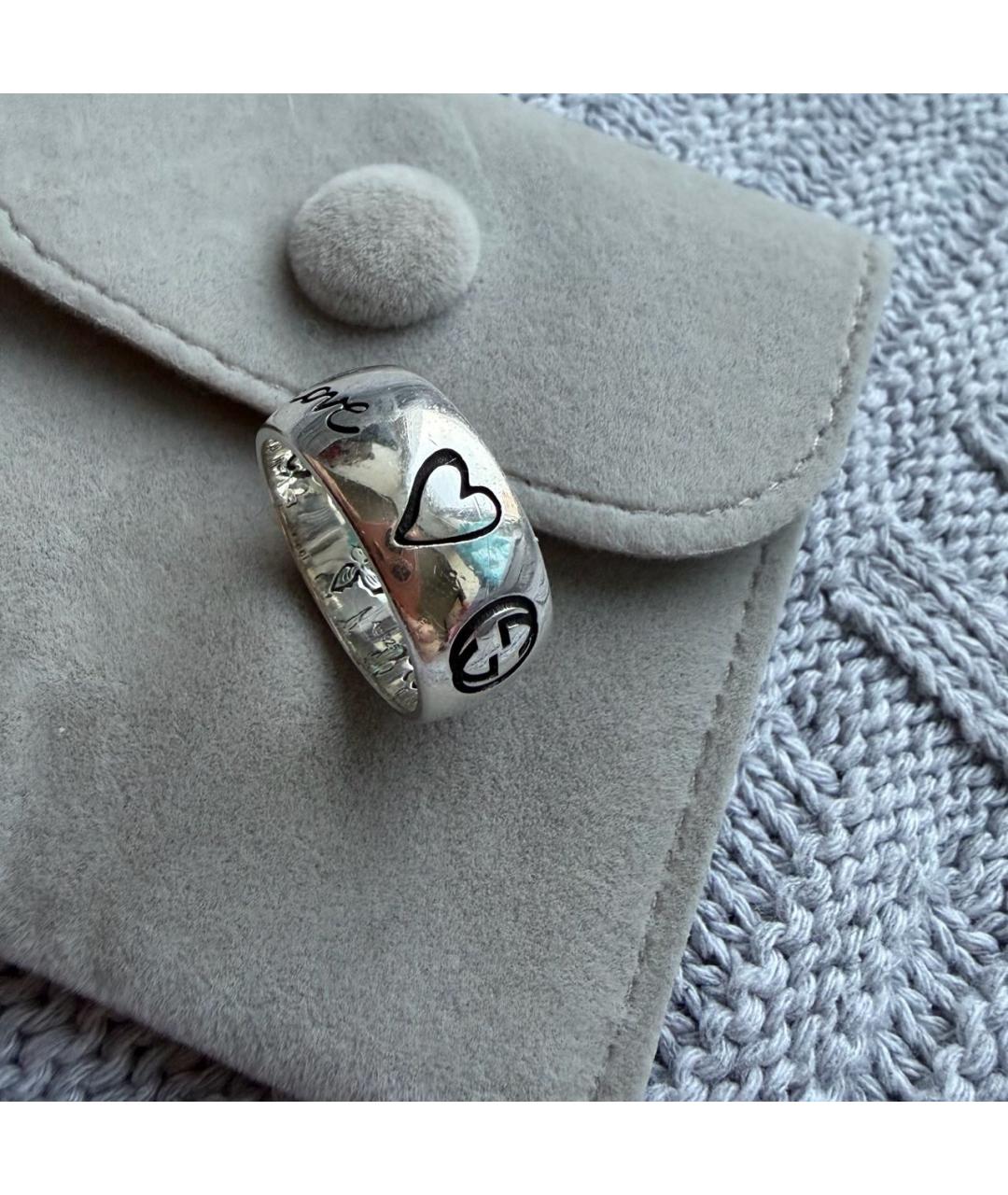 GUCCI Серебряное серебряное кольцо, фото 6