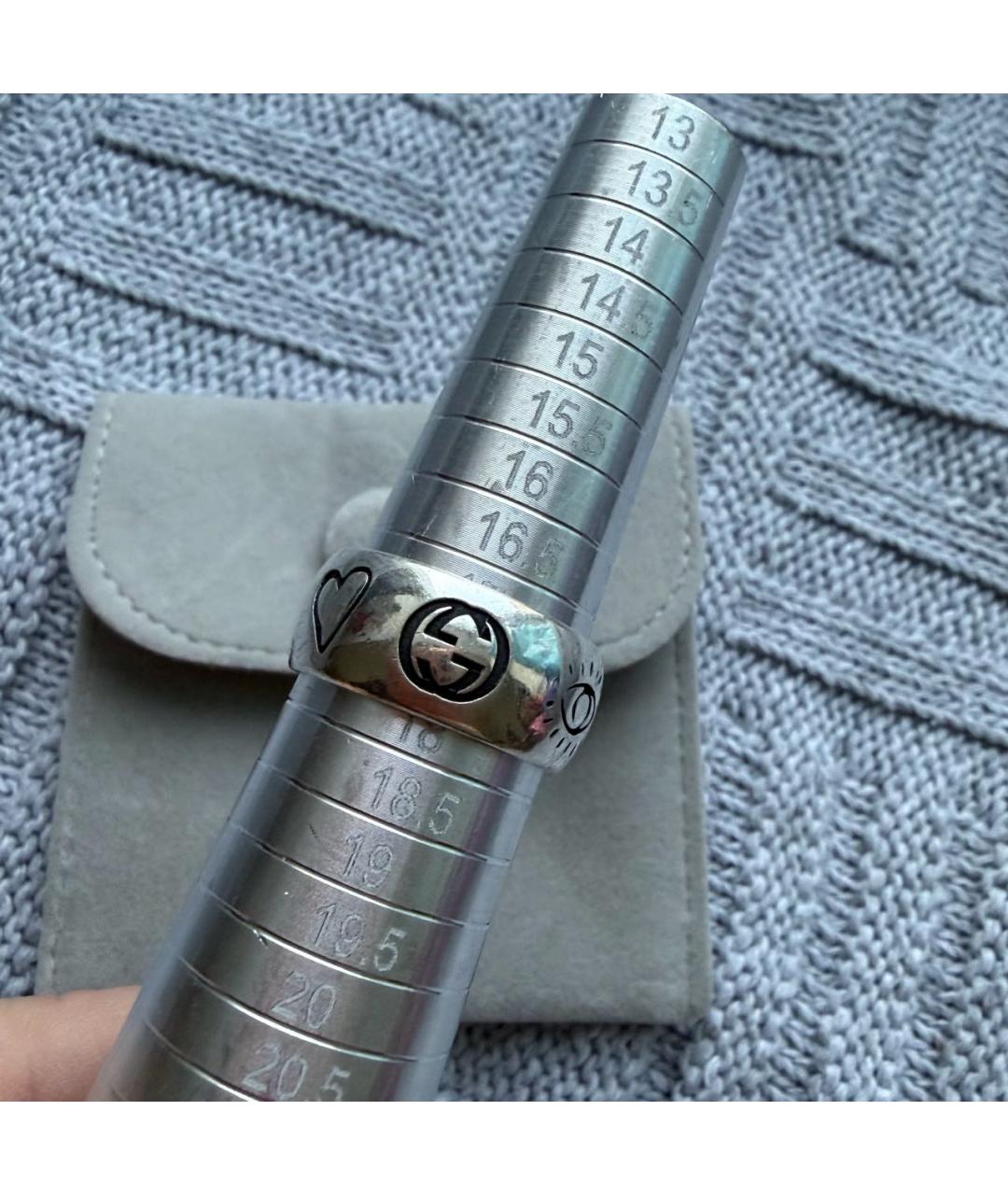GUCCI Серебряное серебряное кольцо, фото 8