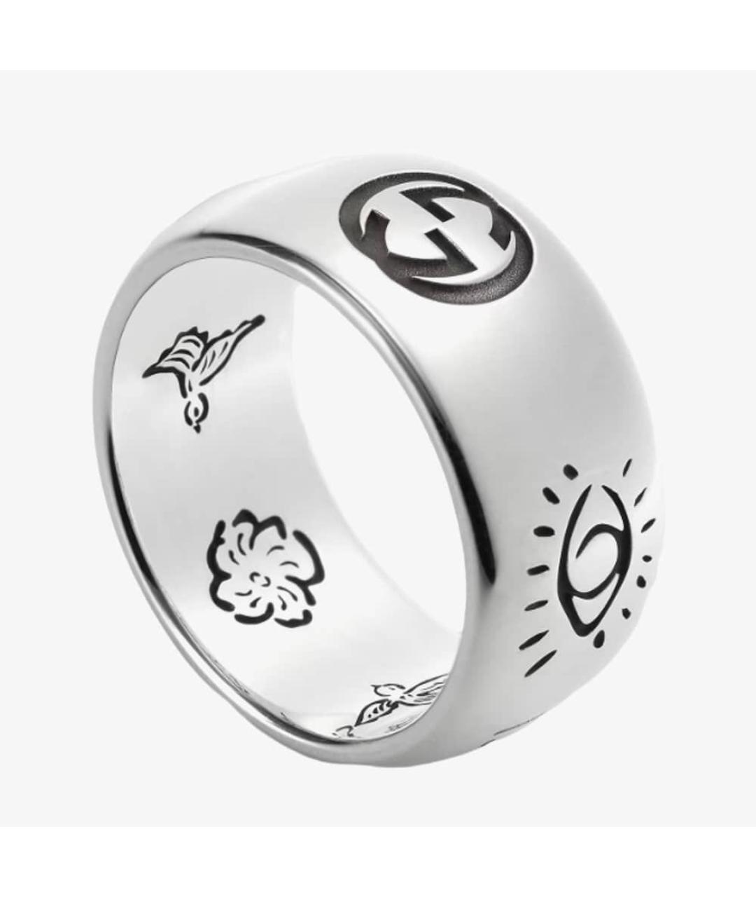GUCCI Серебряное серебряное кольцо, фото 9