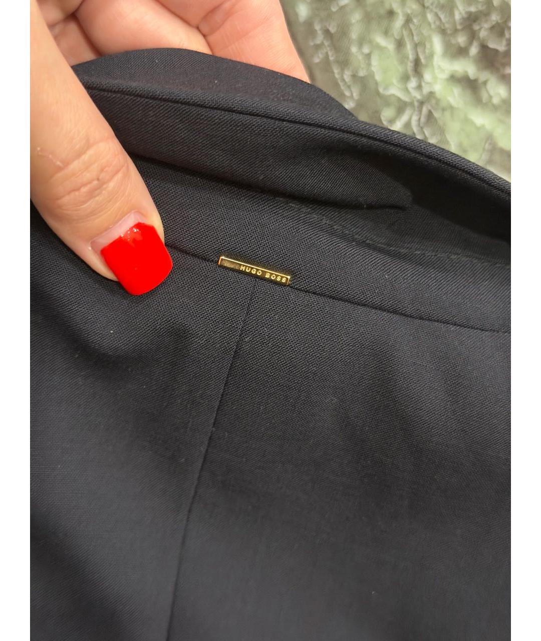 HUGO BOSS Темно-синий шерстяной жакет/пиджак, фото 3