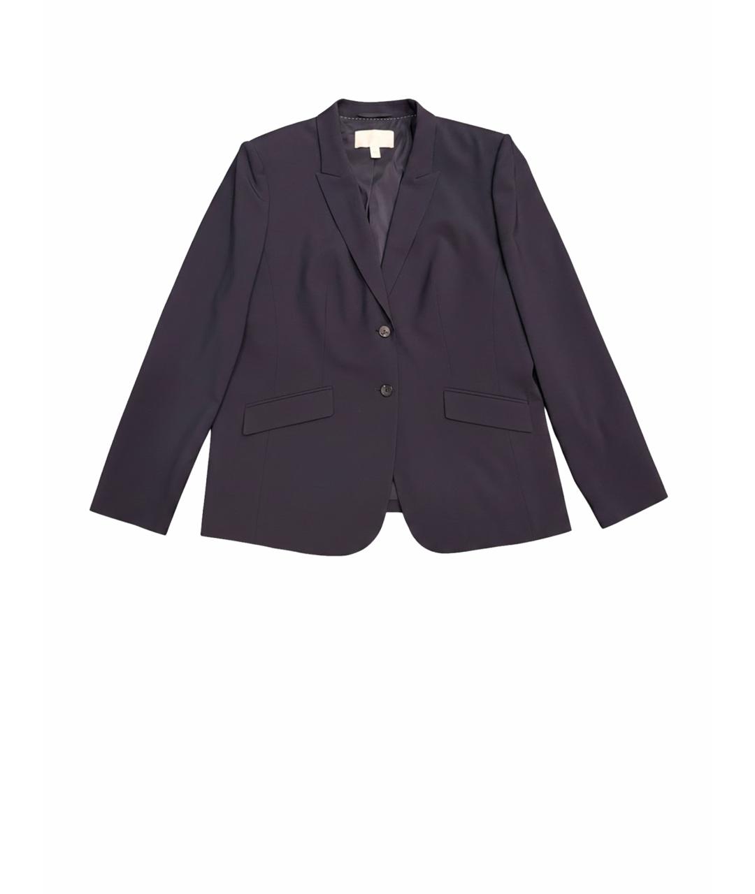 HUGO BOSS Темно-синий шерстяной жакет/пиджак, фото 1