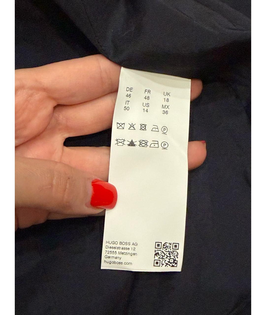 HUGO BOSS Темно-синий шерстяной жакет/пиджак, фото 4