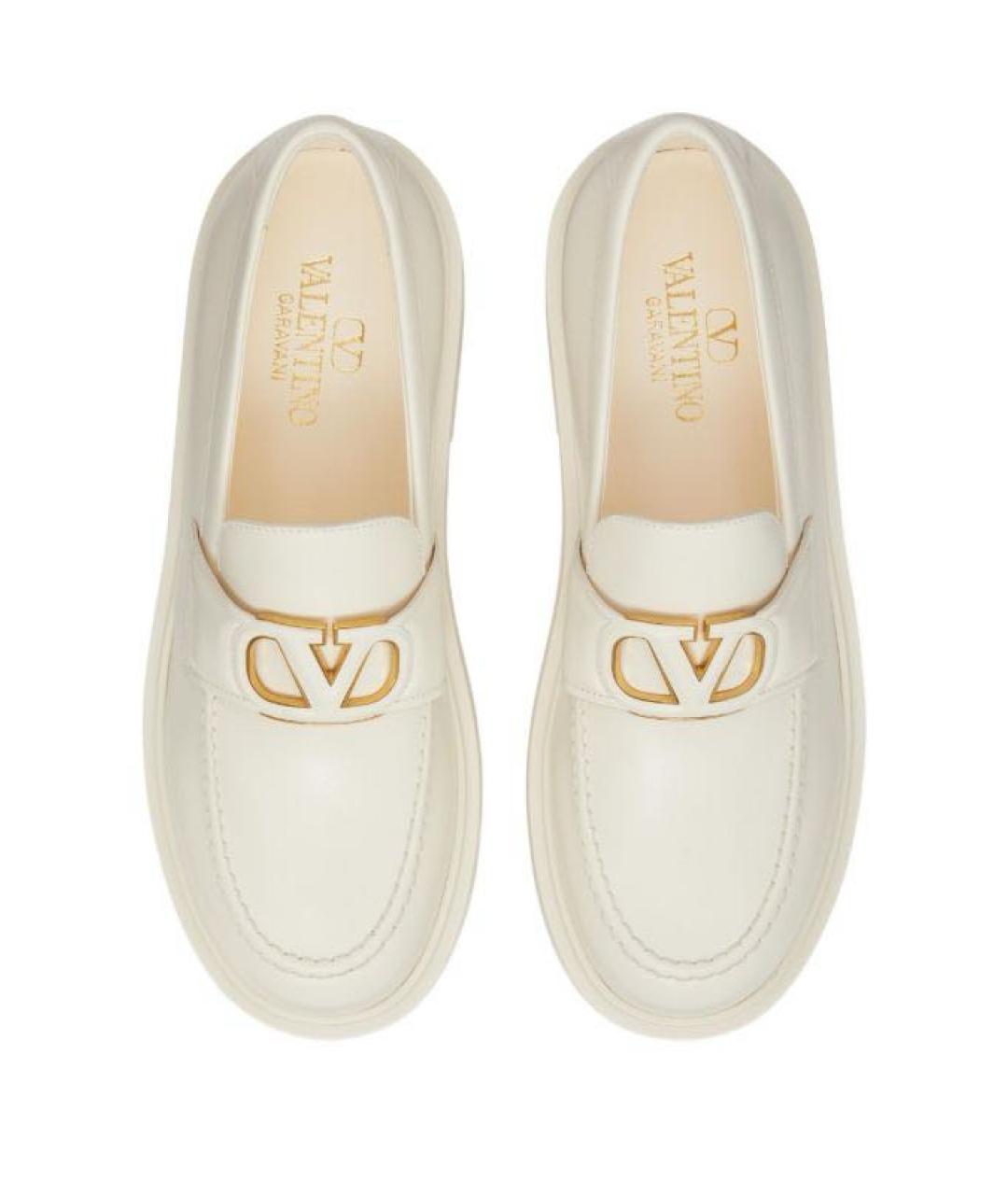 VALENTINO Белые лоферы из лакированной кожи, фото 4