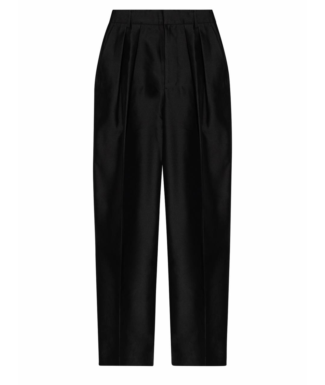 ZIMMERMANN Черные шелковые прямые брюки, фото 1