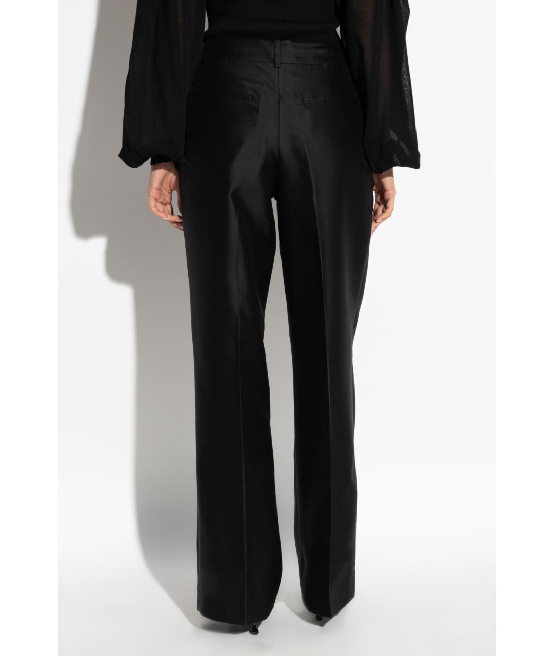 ZIMMERMANN Черные шелковые прямые брюки, фото 4