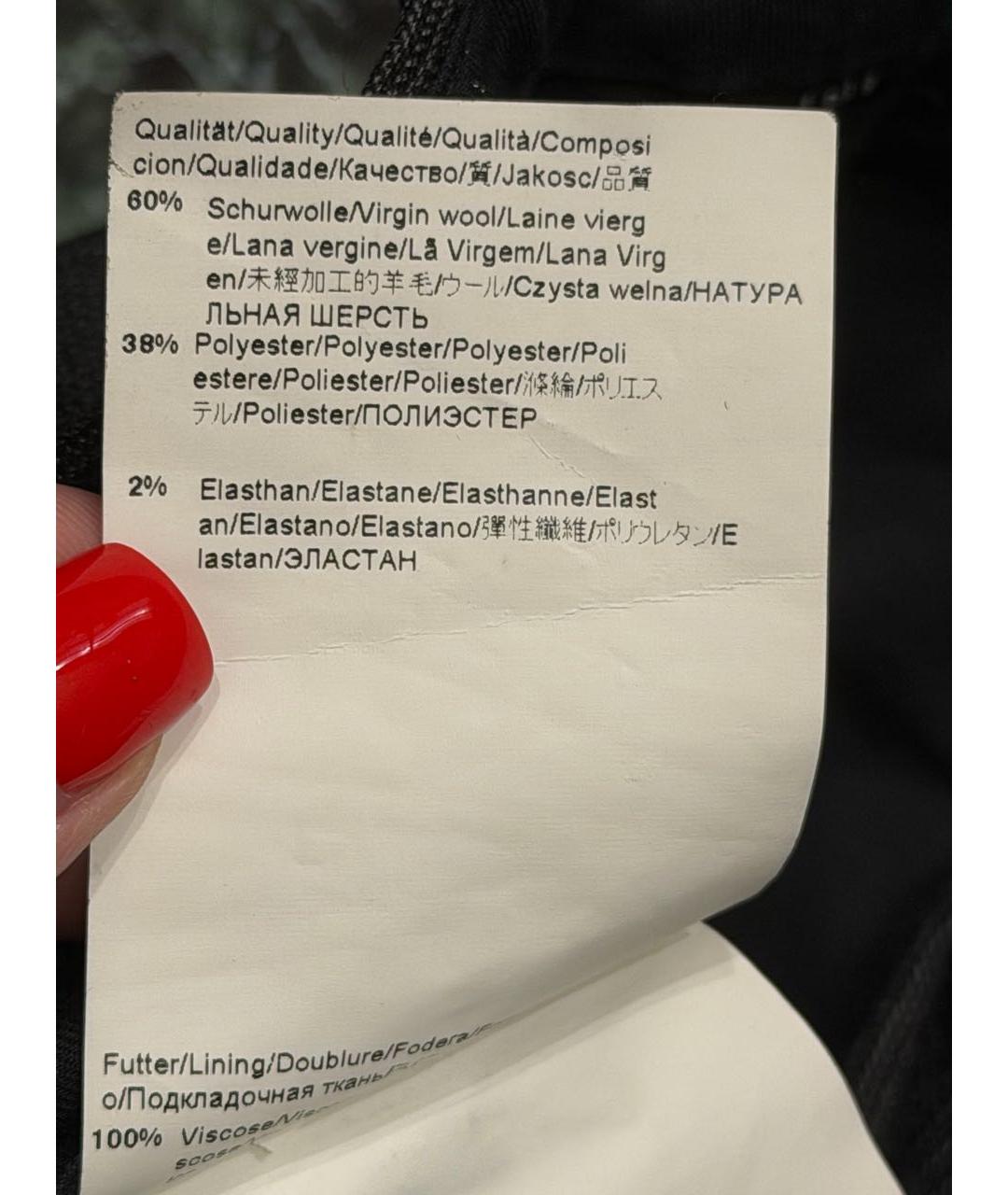 HUGO BOSS Серые шерстяные классические брюки, фото 5