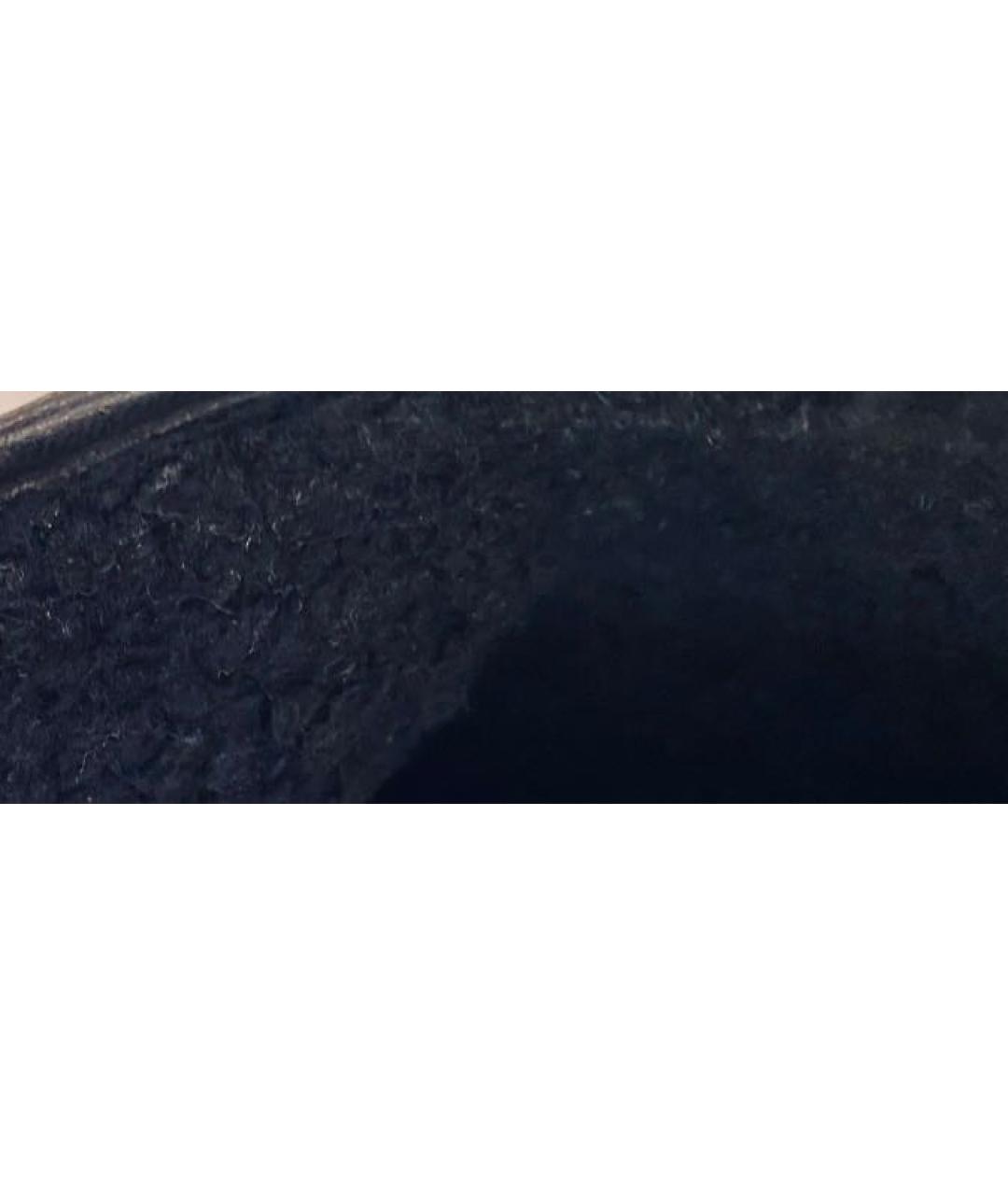 CHRISTIAN DIOR Черные замшевые сапоги, фото 7