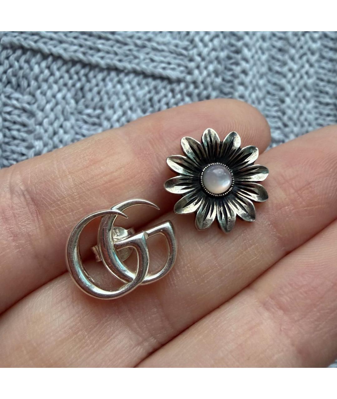 GUCCI Серебряные серебряные серьги, фото 2