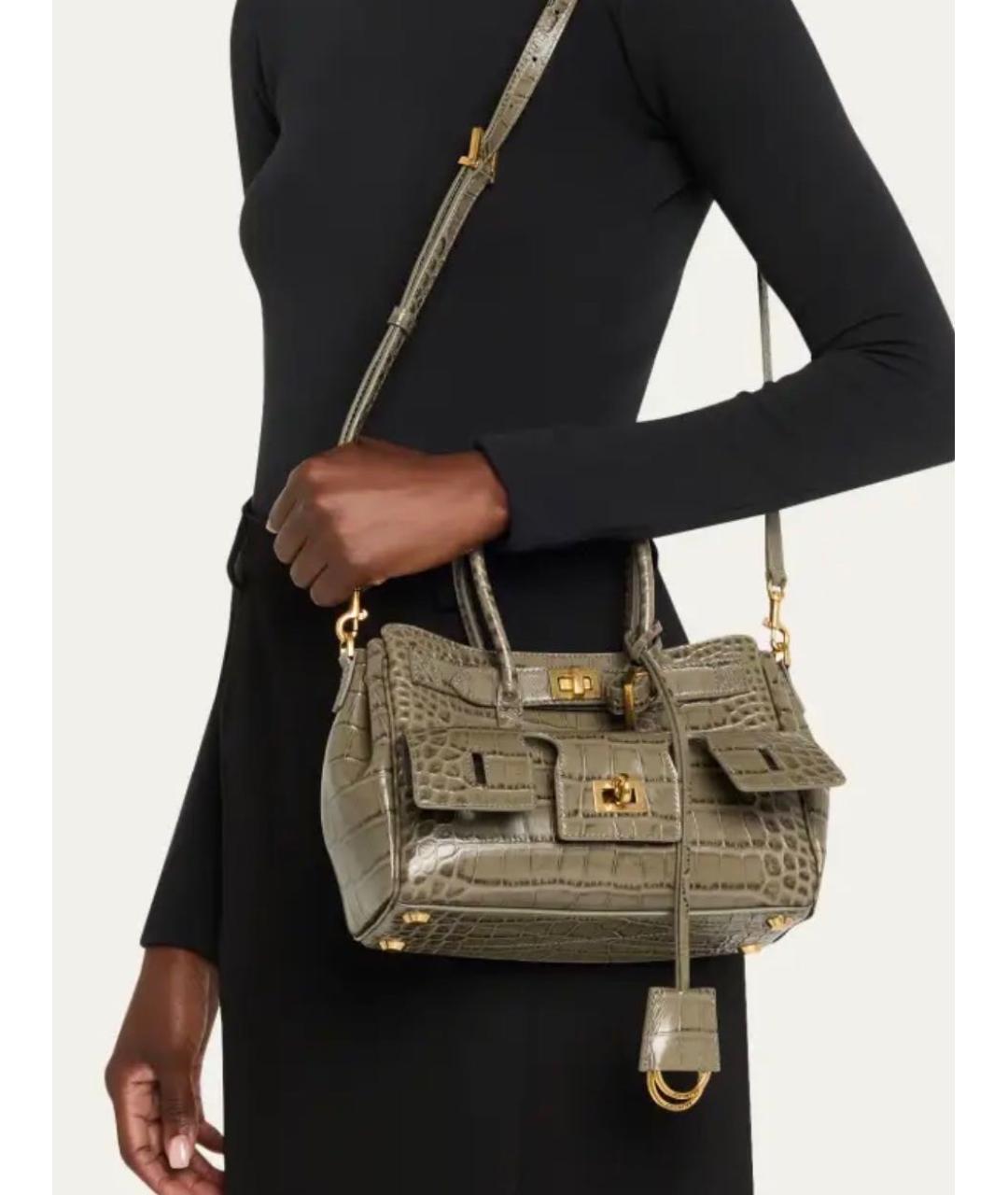 BALENCIAGA Кожаная сумка тоут, фото 2