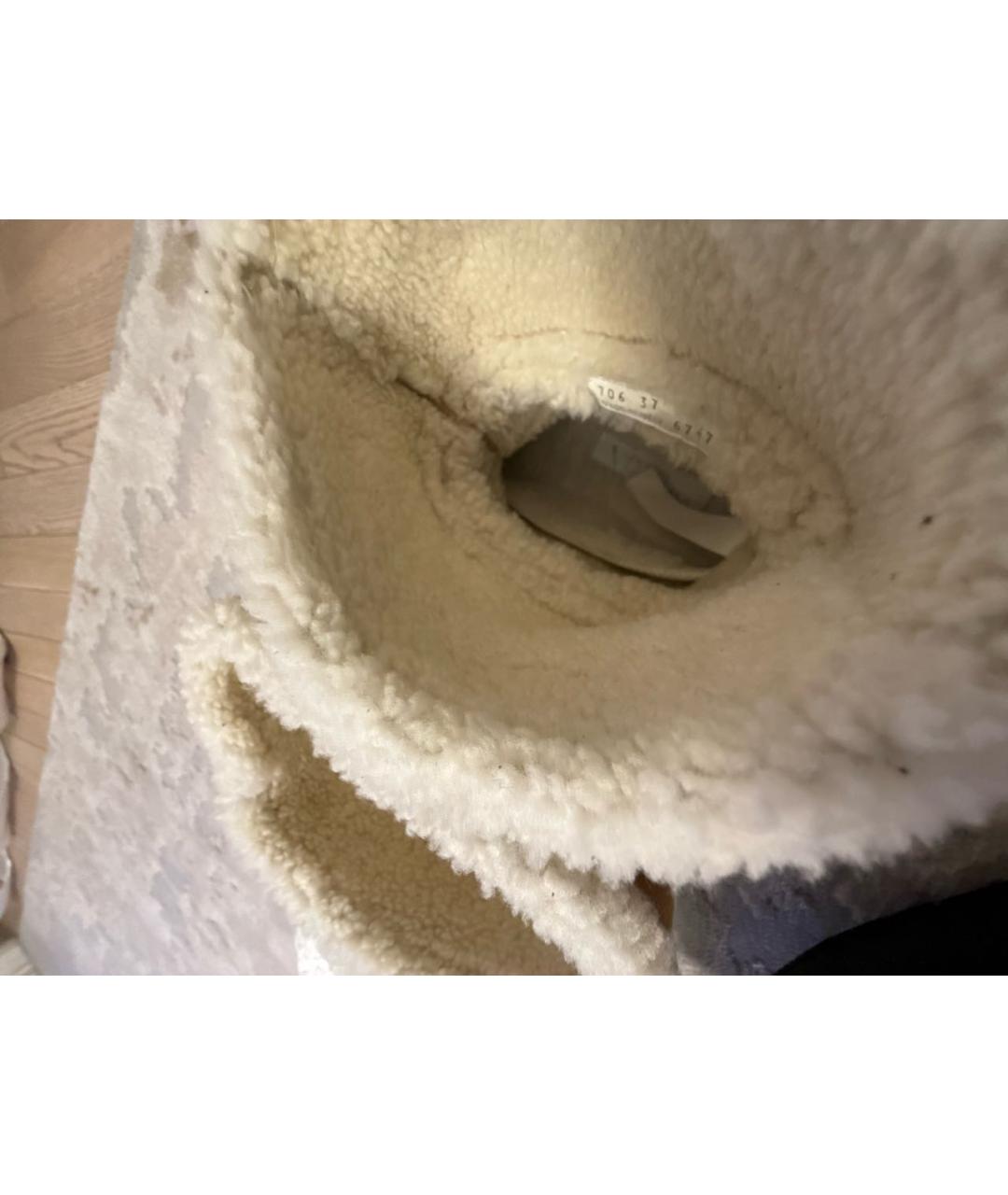 PRADA Бежевые замшевые полусапоги, фото 6