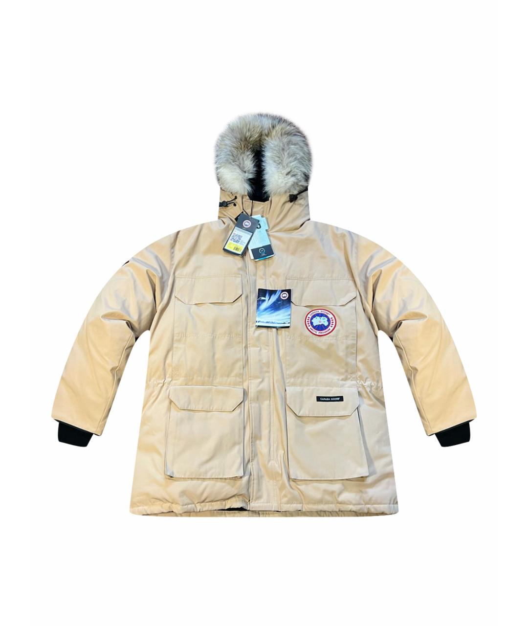 CANADA GOOSE Бежевая полиэстеровая парка, фото 1