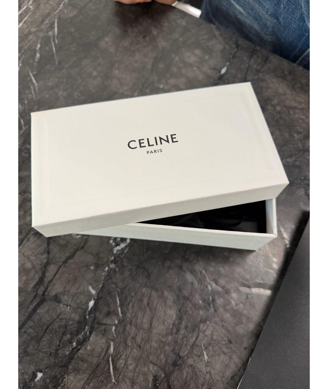 CELINE Розовый шелковый платок, фото 8