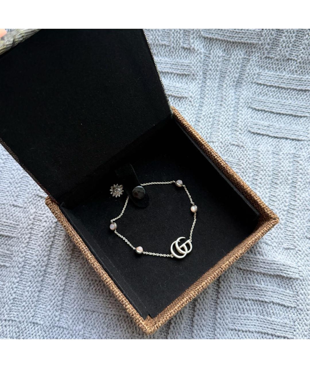 GUCCI Серебрянный серебряный браслет, фото 7