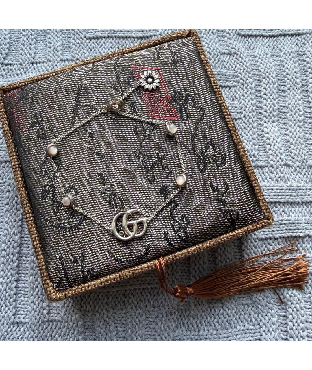 GUCCI Серебрянный серебряный браслет, фото 2