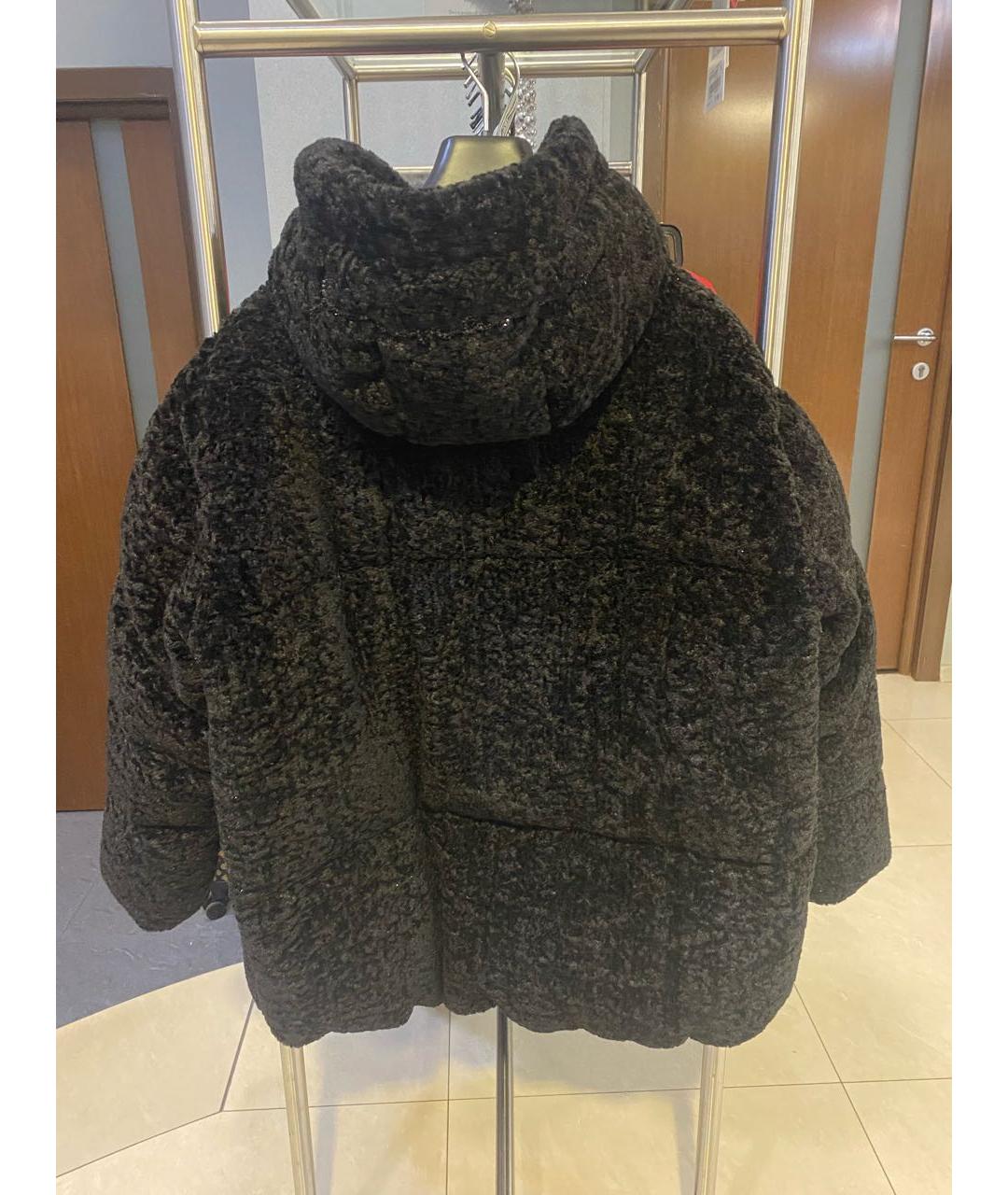 ERMANNO SCERVINO Черный полиэстеровый пуховик, фото 2