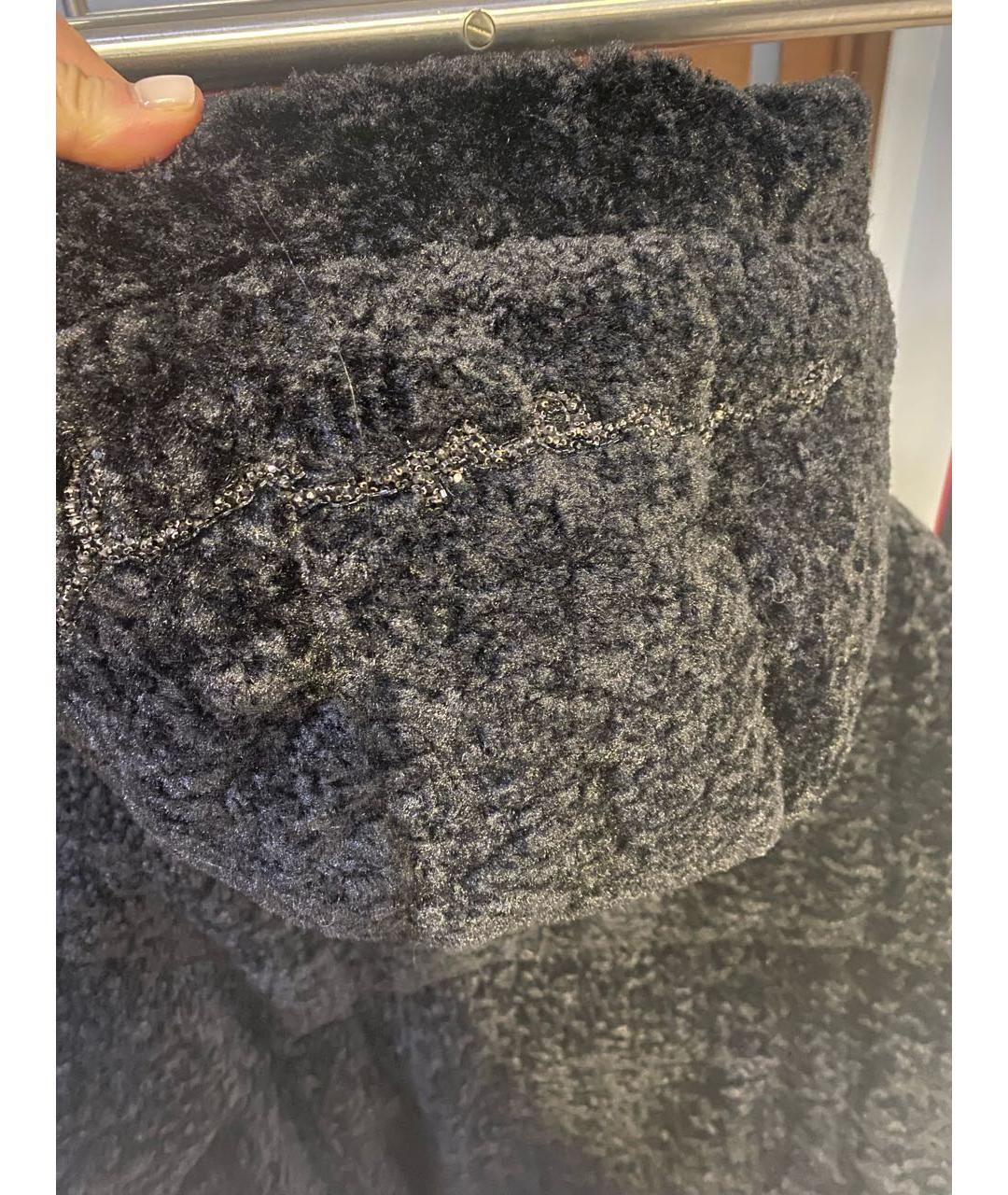 ERMANNO SCERVINO Черный полиэстеровый пуховик, фото 3