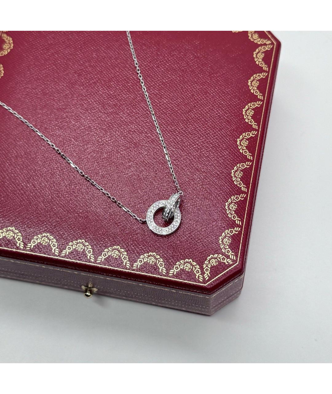 CARTIER Серебряное колье из белого золота, фото 6