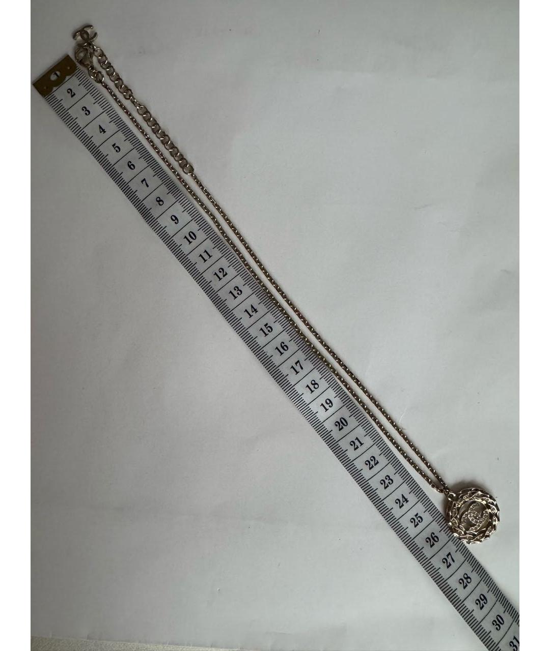 CHANEL Золотая металлическая подвеска, фото 5