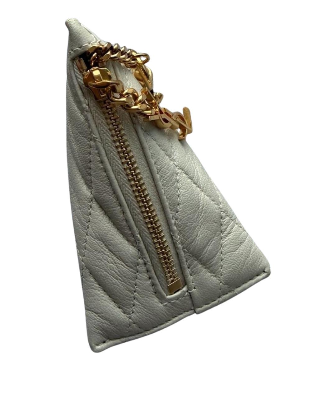 SAINT LAURENT Бежевая ключница, фото 1