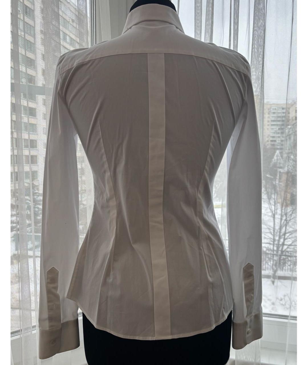 DOLCE&GABBANA Белая хлопковая рубашка, фото 4