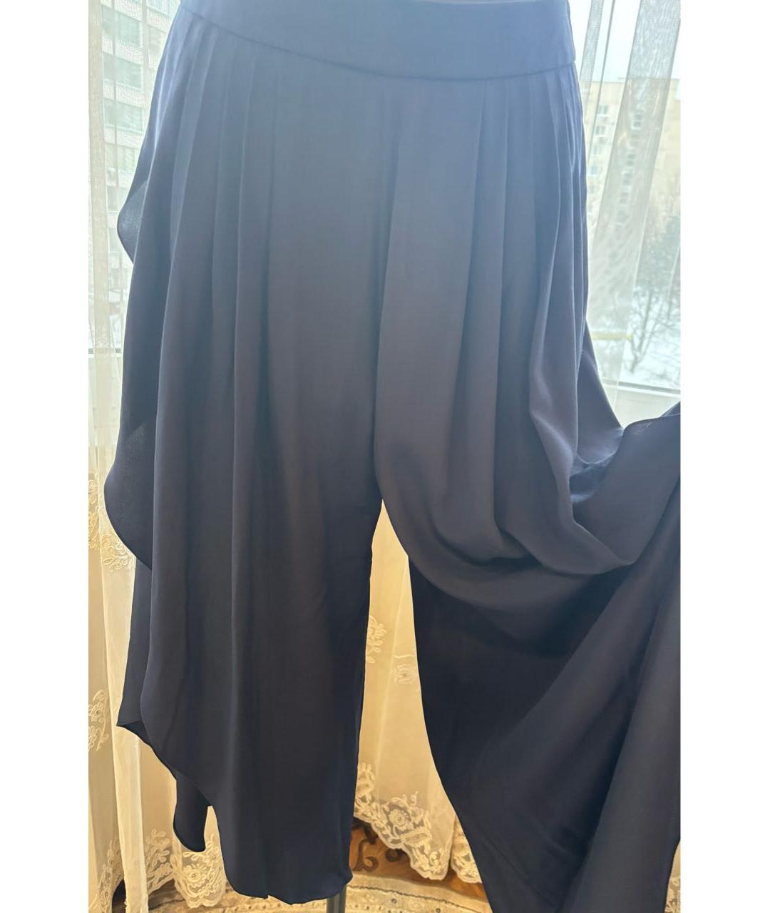 CHLOE Темно-синие шелковые кюлоты, фото 4