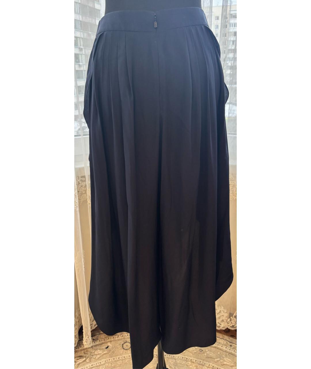 CHLOE Темно-синие шелковые кюлоты, фото 3