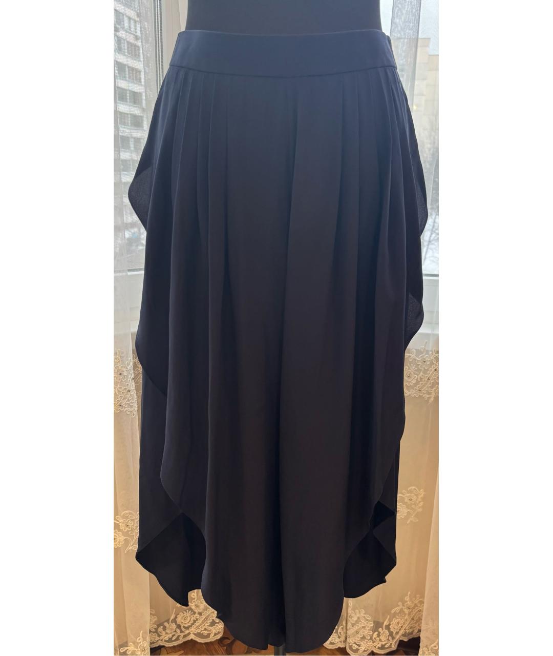 CHLOE Темно-синие шелковые кюлоты, фото 7